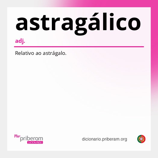 Significado de astragálico