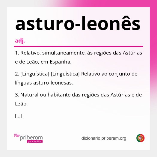 Significado de asturo-leonês
