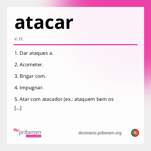 Significado de atacar