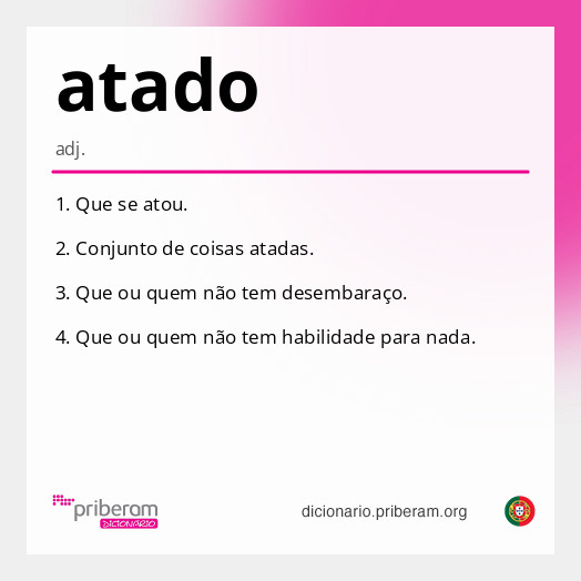 Significado de atado