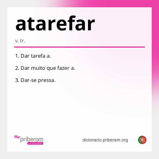 Significado de atarefar