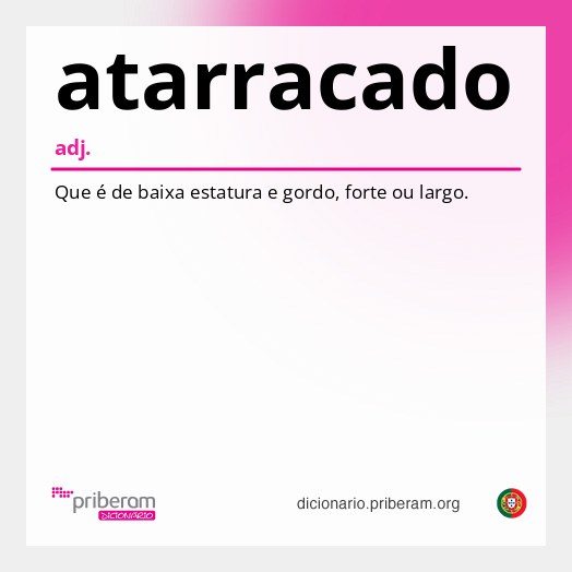 Significado de atarracado