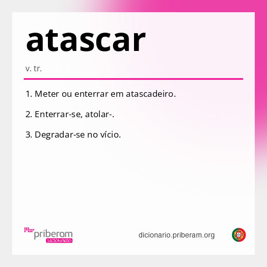 Significado de atascar