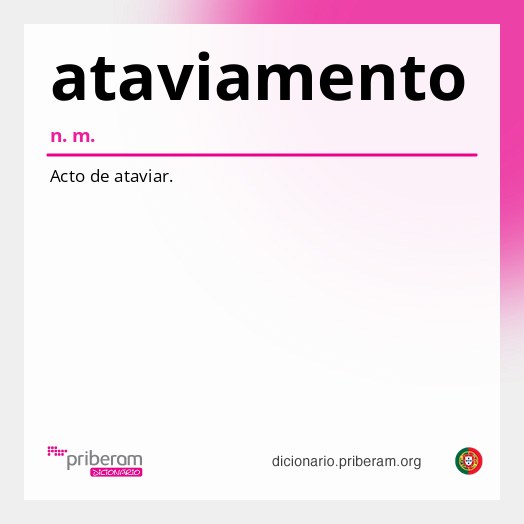 Significado de ataviamento
