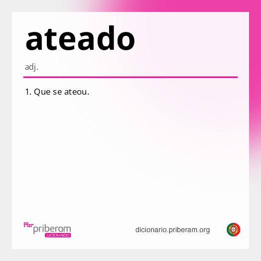 Significado de ateado