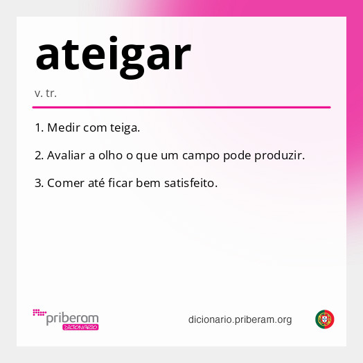 Significado de ateigar