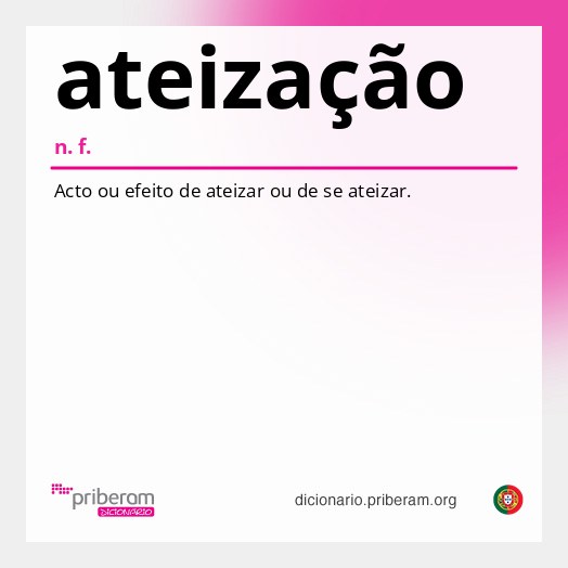 Significado de ateização