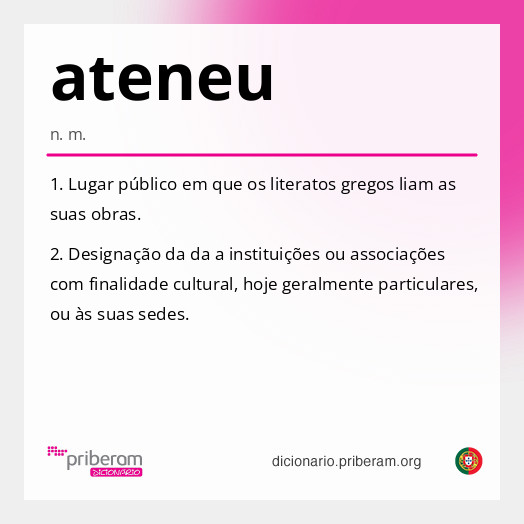 Significado de ateneu