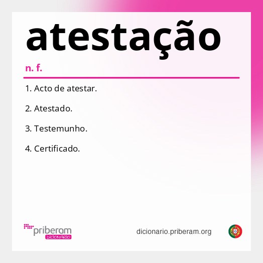 Significado de atestação