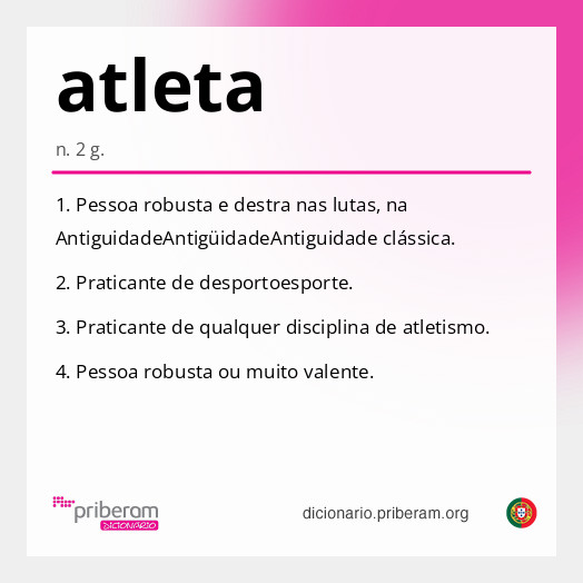 Significado de atleta