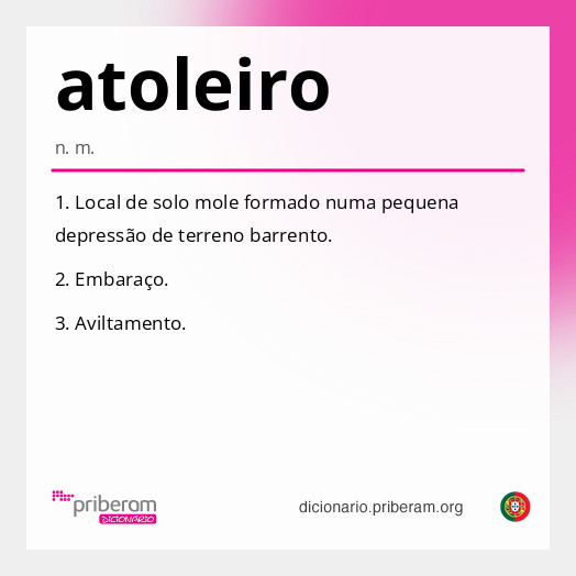 Significado de atoleiro
