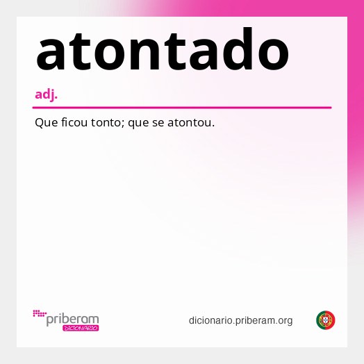 Significado de atontado
