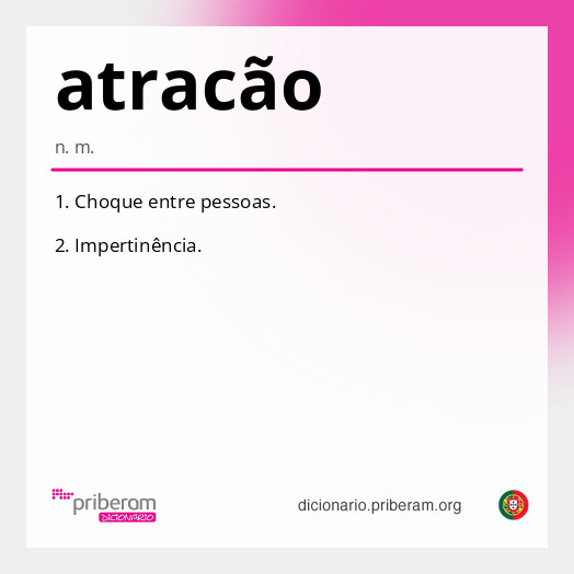 Significado de atracão