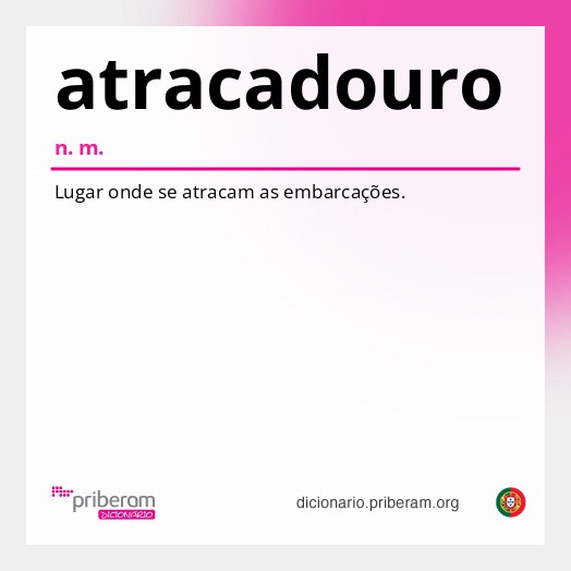 Significado de atracadouro