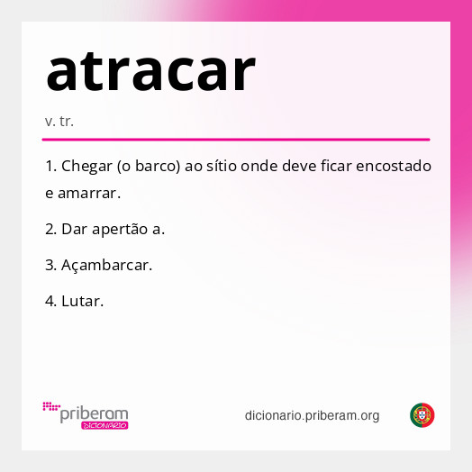 Significado de atracar