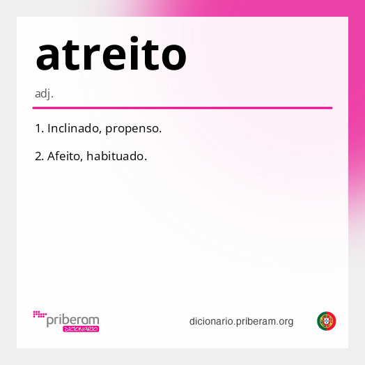 Significado de atreito