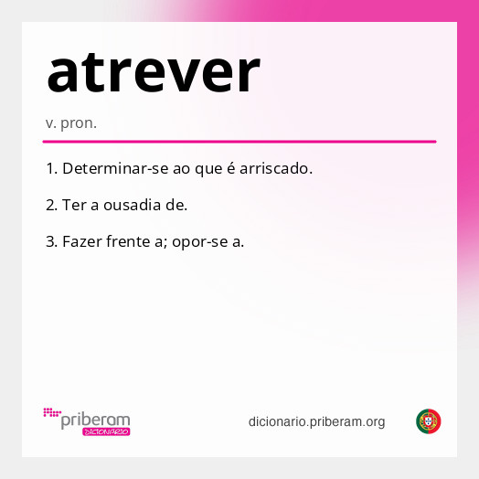 Significado de atrever
