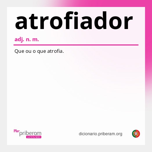 Significado de atrofiador