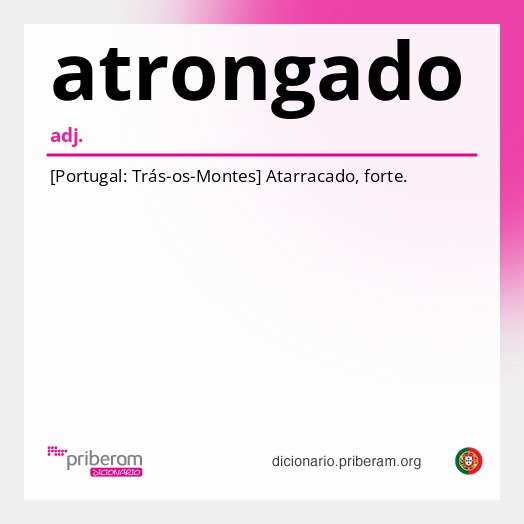 Significado de atrongado
