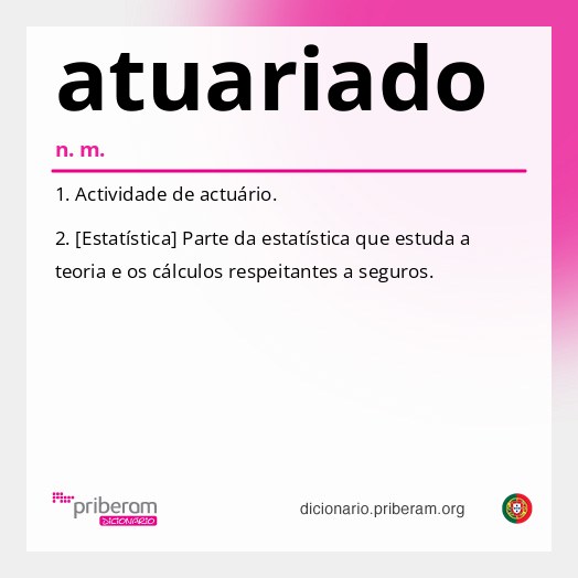 Significado de atuariado