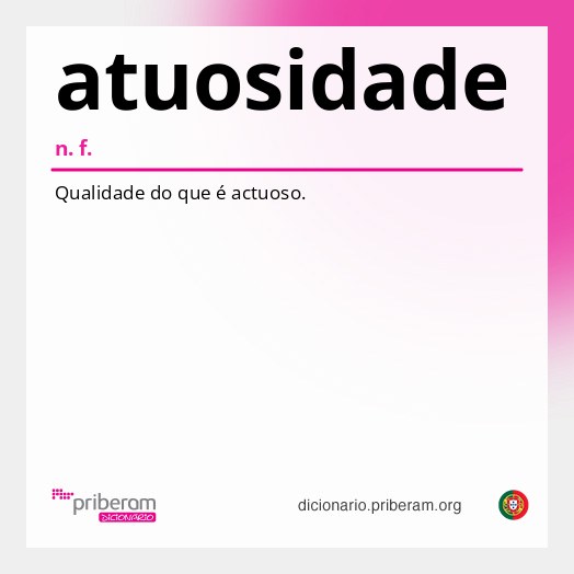 Significado de atuosidade