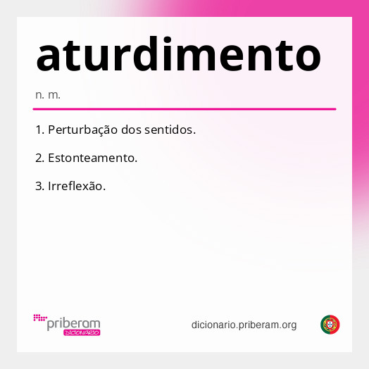 Significado de aturdimento