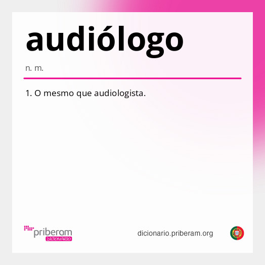 Significado de audiólogo