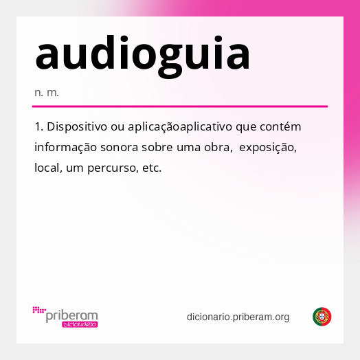 Significado de audioguia