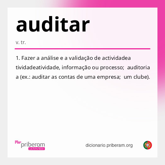 Significado de auditar