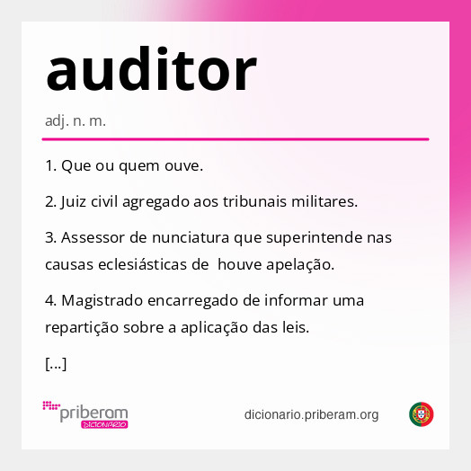 Significado de auditor