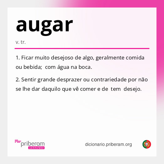 Significado de augar