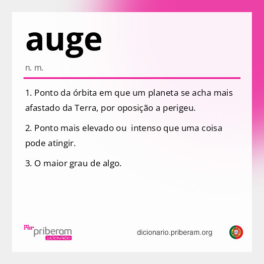 Significado de auge