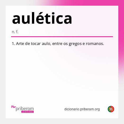 Significado de aulética