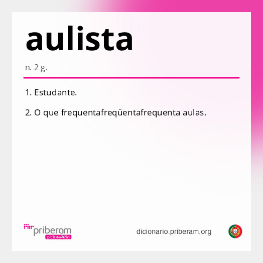 Significado de aulista