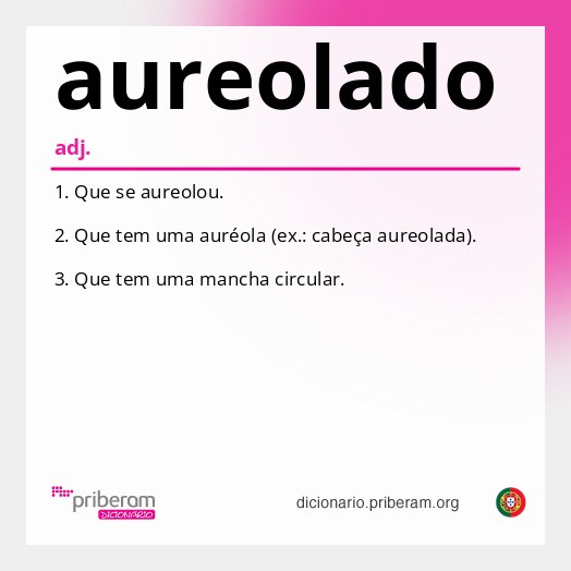 Significado de aureolado