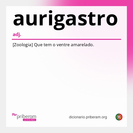 Significado de aurigastro