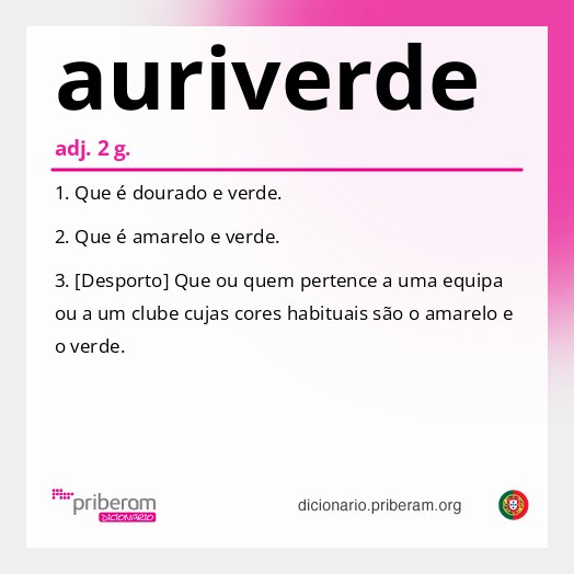 Significado de auriverde