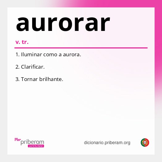 Significado de aurorar