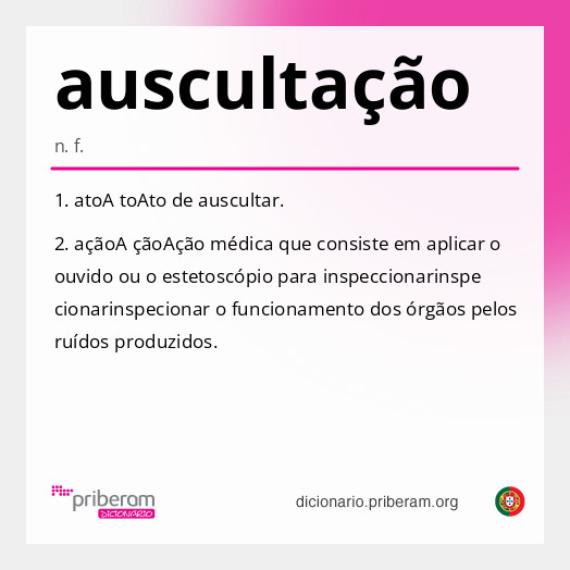 Significado de auscultação