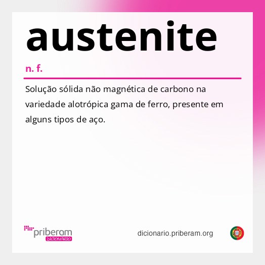 Significado de austenite