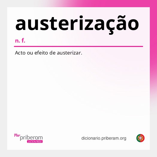 Significado de austerização
