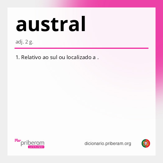Significado de austral