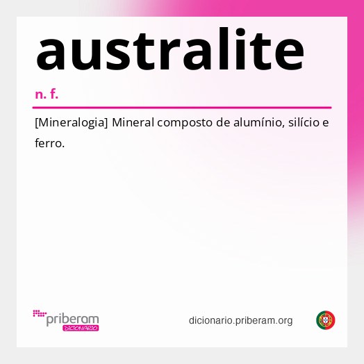 Significado de australite