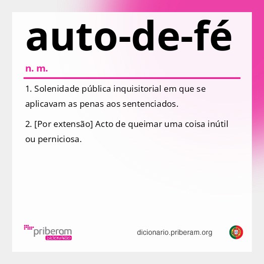Significado de auto-de-fé