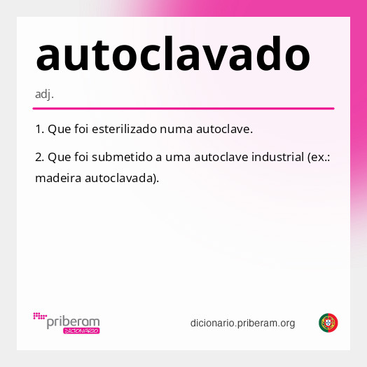 Significado de autoclavado