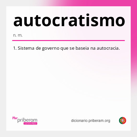 Significado de autocratismo