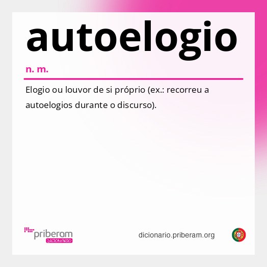 Significado de autoelogio