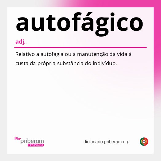 Significado de autofágico