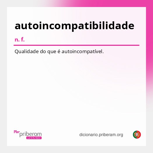 Significado de autoincompatibilidade