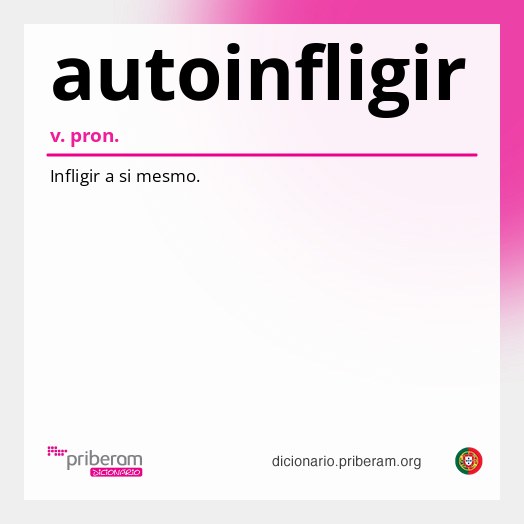 Significado de autoinfligir